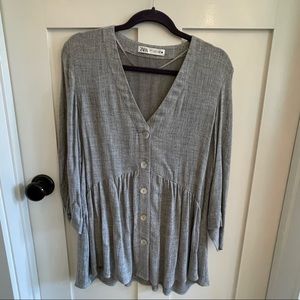 Zara button down tunic